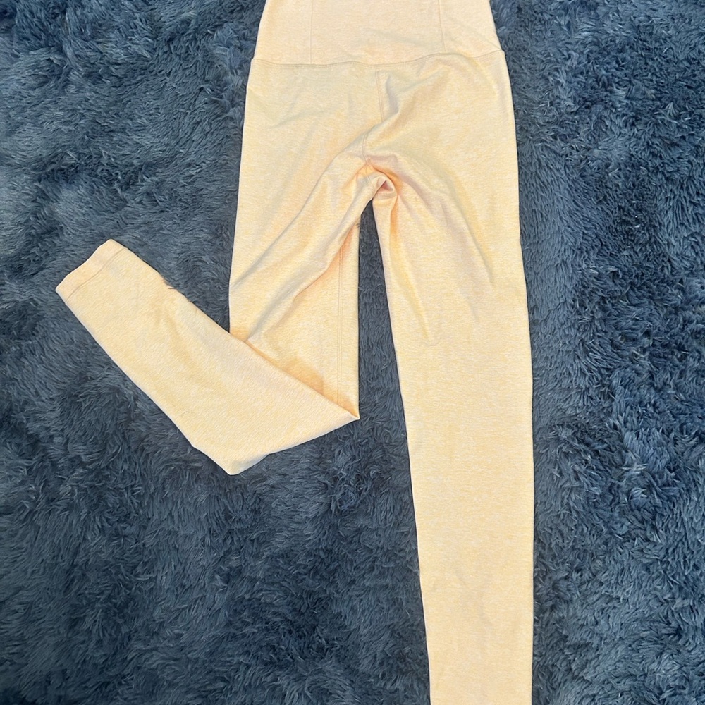 Calia Peach and Cream Leggings orange women's xs new without tags
